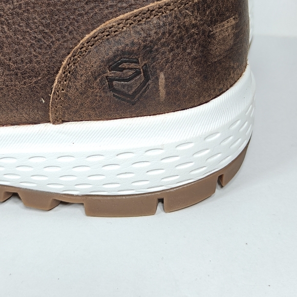 SUREWAY  Chukka Boots Comfort Driving Leather Moc Toe Work Boots Men's Shoe 9.5 - Picture 4 of 11